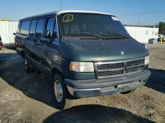 2B5WB35Z5TK131143 - 1996 DODGE RAM WAGON GREEN photo 1