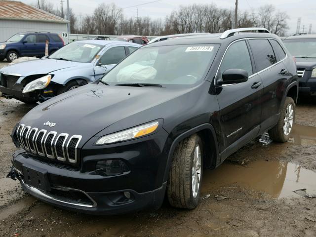 1C4PJLDS2HW653768 - 2017 JEEP CHEROKEE L BLACK photo 2