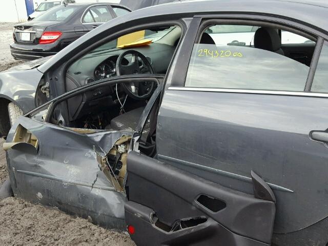 1G2ZG57B584256103 - 2008 PONTIAC G6 BASE GRAY photo 9