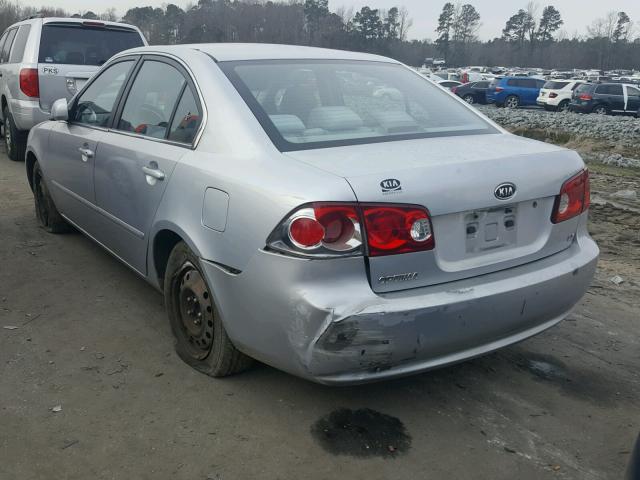 KNAGE123465020404 - 2006 KIA OPTIMA LX SILVER photo 3