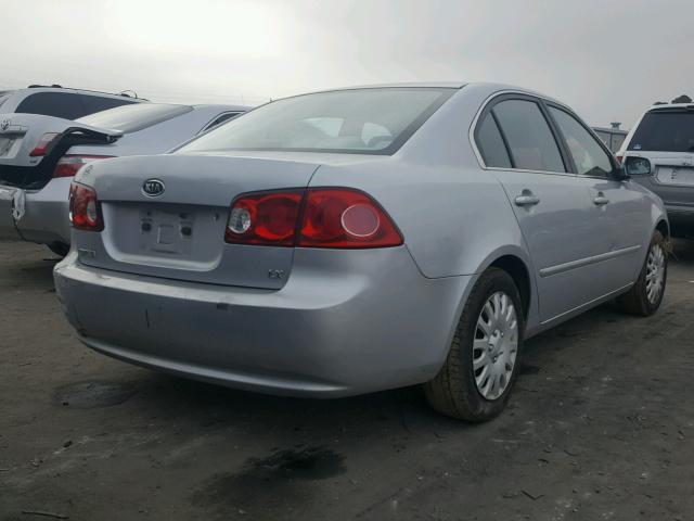 KNAGE123465020404 - 2006 KIA OPTIMA LX SILVER photo 4