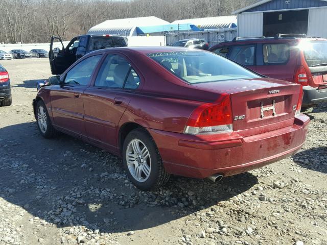 YV1RH592X52478031 - 2005 VOLVO S60 2.5T RED photo 3