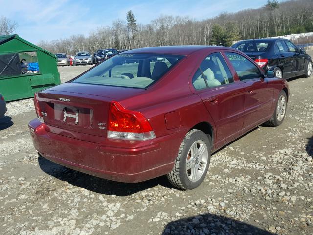 YV1RH592X52478031 - 2005 VOLVO S60 2.5T RED photo 4