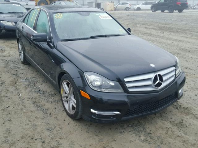 WDDGF4HB4CR194886 - 2012 MERCEDES-BENZ C 250 BLACK photo 1