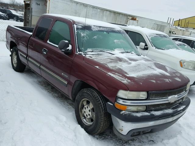 2GCEC19V821287256 - 2002 CHEVROLET SILVERADO BURGUNDY photo 1