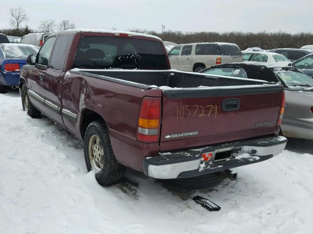 2GCEC19V821287256 - 2002 CHEVROLET SILVERADO BURGUNDY photo 3