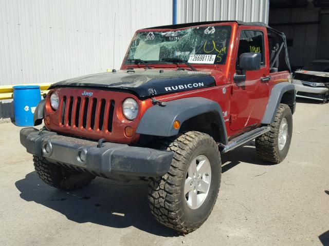 1J4FA24119L734481 - 2009 JEEP WRANGLER X ORANGE photo 2