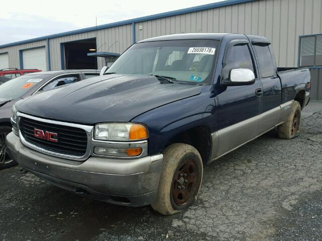 1GTEK19T8XE545170 - 1999 GMC NEW SIERRA BLUE photo 2