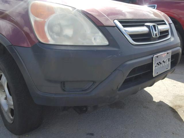 SHSRD78554U255036 - 2004 HONDA CR-V LX RED photo 10