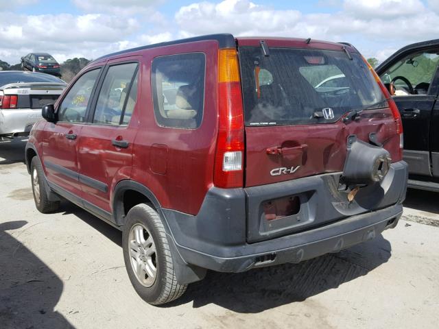 SHSRD78554U255036 - 2004 HONDA CR-V LX RED photo 3