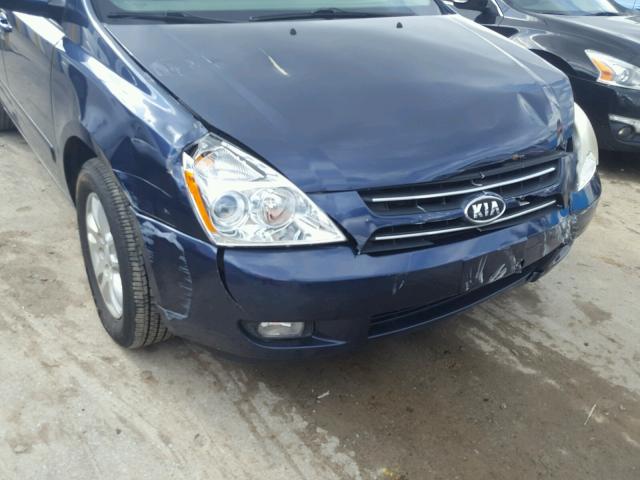 KNDMB233676173008 - 2007 KIA SEDONA EX BLUE photo 9