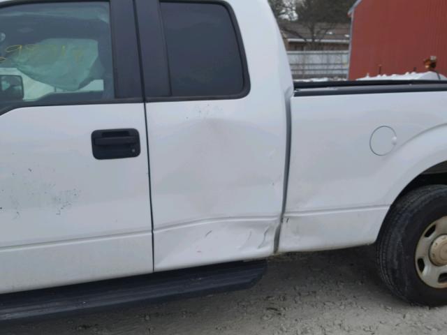 1FTEX1EM5BFC21449 - 2011 FORD F150 SUPER WHITE photo 9