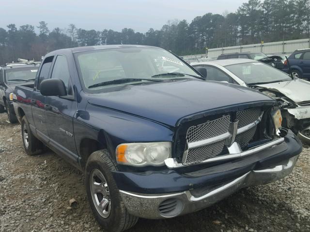 3D7HA18N72G196318 - 2002 DODGE RAM 1500 BLUE photo 1