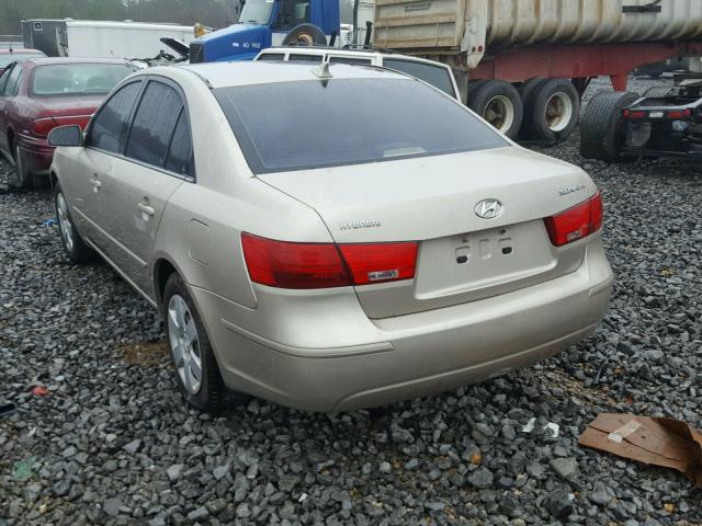 5NPET46C59H462690 - 2009 HYUNDAI SONATA GLS BROWN photo 3