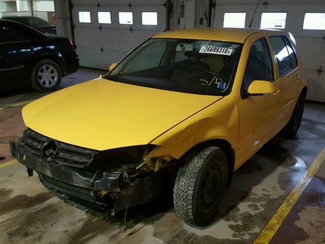 9BWEL41J884017280 - 2008 VOLKSWAGEN CITY GOLF YELLOW photo 2