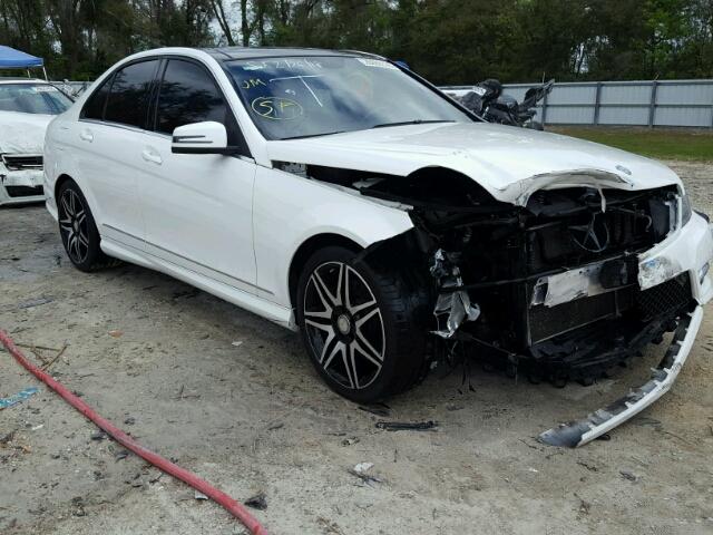 WDDGF8AB1DG073814 - 2013 MERCEDES-BENZ C 300 4MAT WHITE photo 1