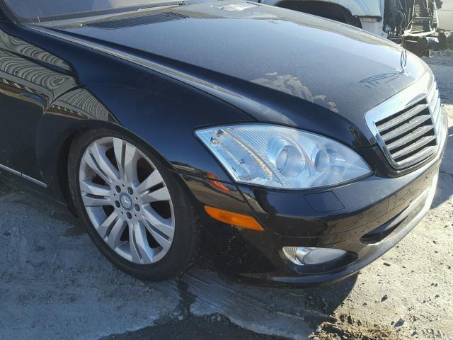 WDDNG71X99A240411 - 2009 MERCEDES-BENZ S 550 BLACK photo 9