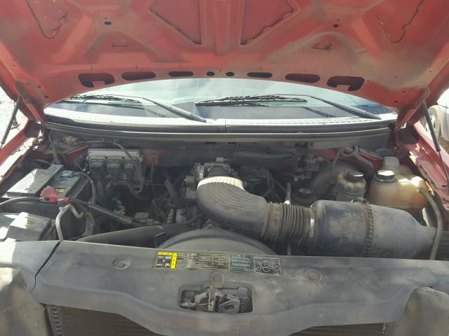 1FTRX14W34FA16171 - 2004 FORD F150 RED photo 7