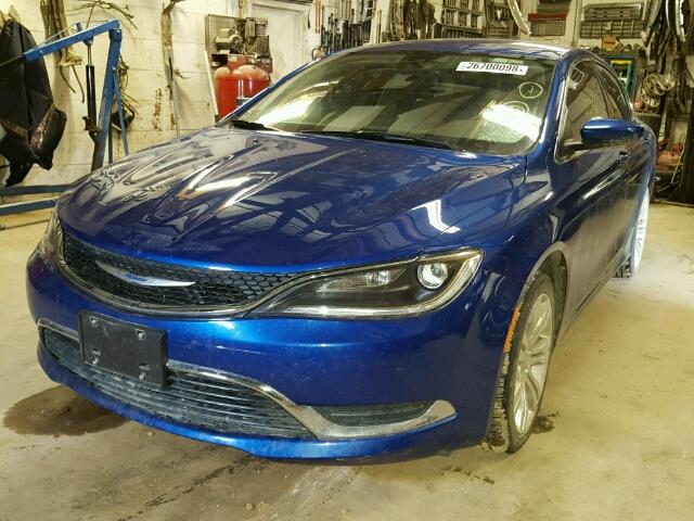 1C3CCCAB1GN116928 - 2016 CHRYSLER 200 LIMITE BLUE photo 2