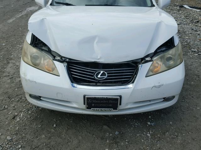 JTHBJ46G872027977 - 2007 LEXUS ES 350 WHITE photo 7