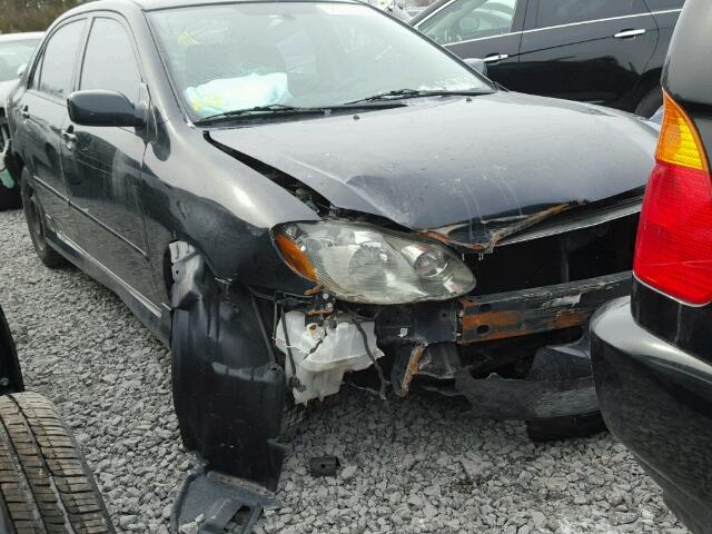 2T1BR32E03C742661 - 2003 TOYOTA COROLLA CE BLACK photo 1