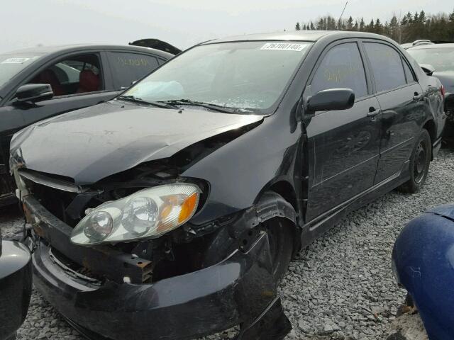 2T1BR32E03C742661 - 2003 TOYOTA COROLLA CE BLACK photo 2