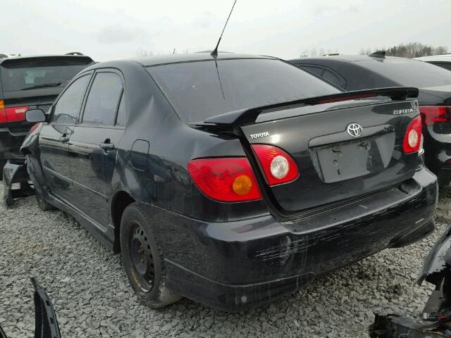 2T1BR32E03C742661 - 2003 TOYOTA COROLLA CE BLACK photo 3