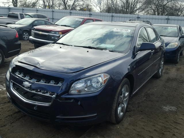 1G1ZC5EB7A4130723 - 2010 CHEVROLET MALIBU 1LT BLUE photo 2