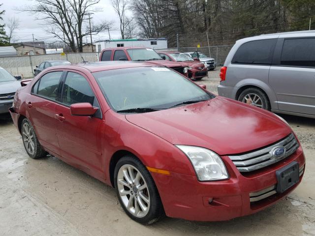 3FAHP07Z48R103118 - 2008 FORD FUSION SE RED photo 1