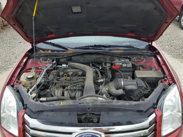 3FAHP07Z48R103118 - 2008 FORD FUSION SE RED photo 7