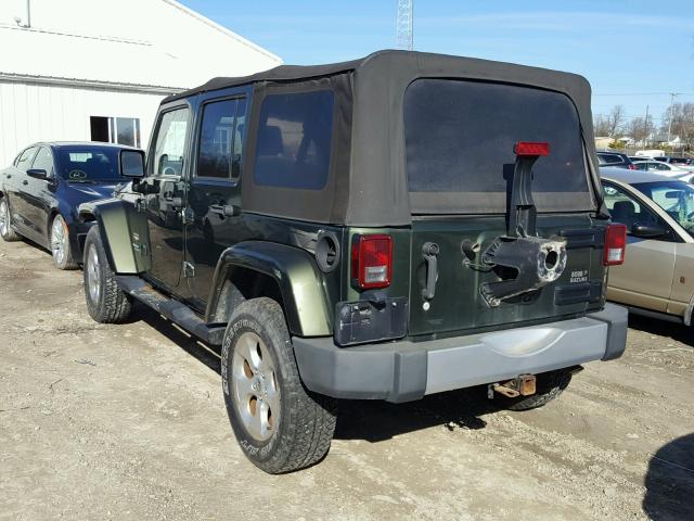 1J4GA59148L590146 - 2008 JEEP WRANGLER U GREEN photo 3