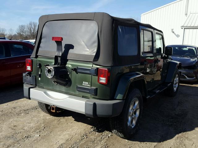 1J4GA59148L590146 - 2008 JEEP WRANGLER U GREEN photo 4