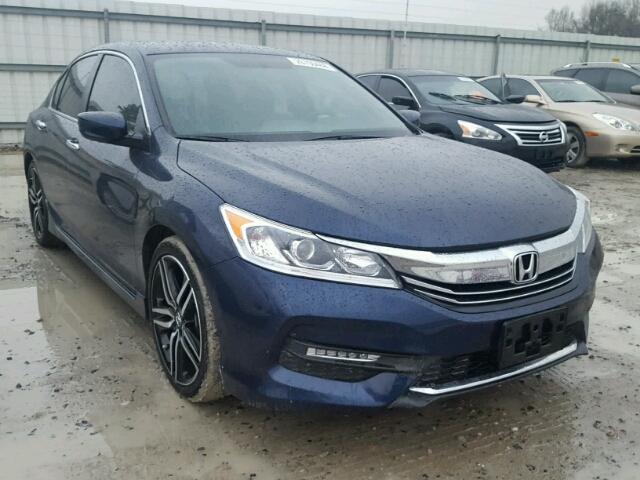 1HGCR2F17HA103910 - 2017 HONDA ACCORD SPO BLUE photo 1