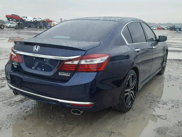 1HGCR2F17HA103910 - 2017 HONDA ACCORD SPO BLUE photo 4