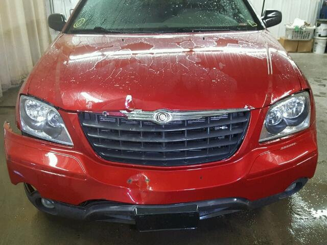 2C4GF48445R510442 - 2005 CHRYSLER PACIFICA RED photo 9