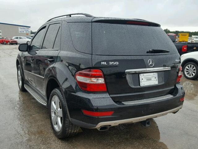 4JGBB86E89A456710 - 2009 MERCEDES-BENZ ML 350 BLACK photo 3