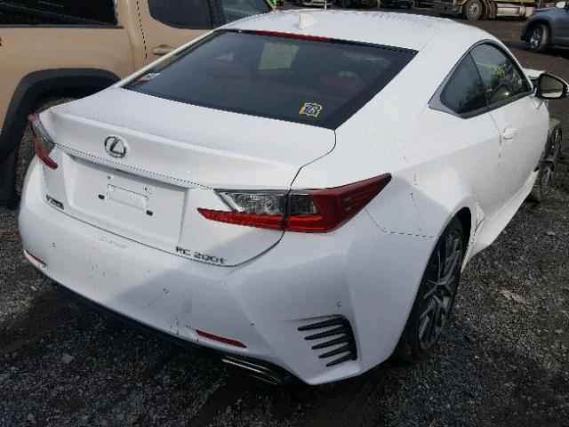 JTHHA5BC7H5006184 - 2017 LEXUS RC 200T WHITE photo 4