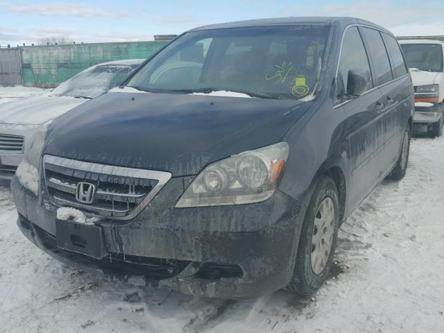 5FNRL38216B128621 - 2006 HONDA ODYSSEY LX BLUE photo 2