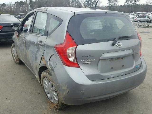 3N1CE2CP9EL350209 - 2014 NISSAN VERSA NOTE GRAY photo 3