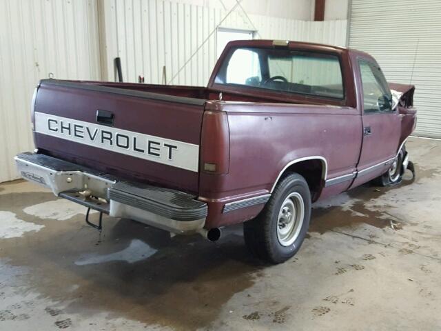 1GCDC14K0KZ140414 - 1989 CHEVROLET GMT-400 C1 MAROON photo 4