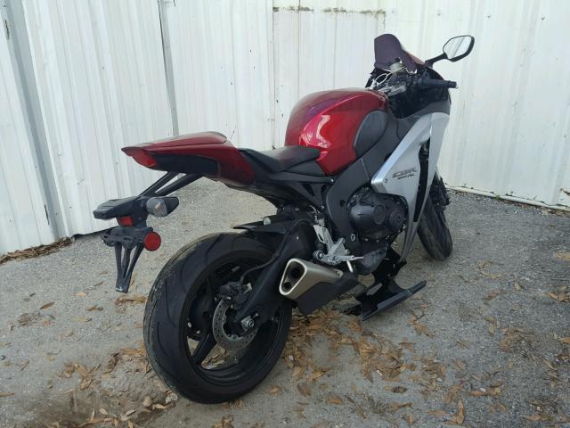 JH2SC59058M001446 - 2008 HONDA CBR1000 RR RED photo 4