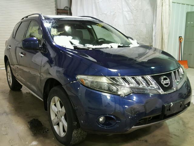 JN8AZ18W69W119923 - 2009 NISSAN MURANO S BLUE photo 1