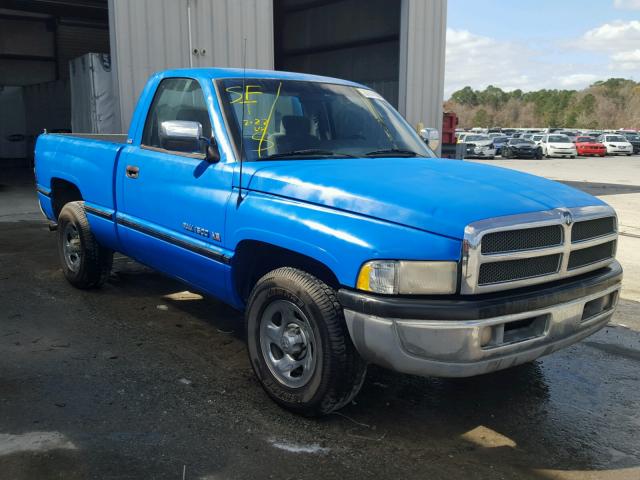 1B7HC16Y2VJ519727 - 1997 DODGE RAM 1500 BLUE photo 1