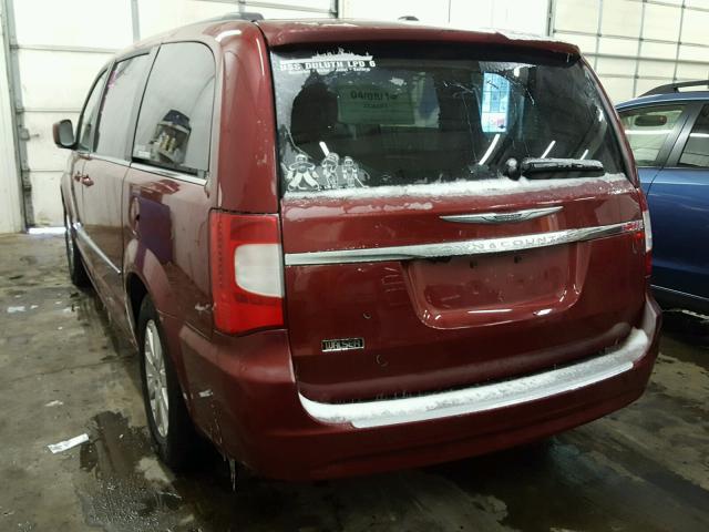 2C4RC1BG2DR778410 - 2013 CHRYSLER TOWN & COU RED photo 3