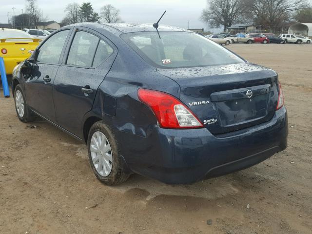 3N1CN7AP4GL851138 - 2016 NISSAN VERSA S BLUE photo 3