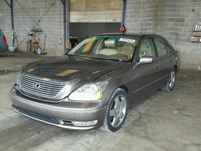 JTHBN36F465039174 - 2006 LEXUS LS 430 BROWN photo 2