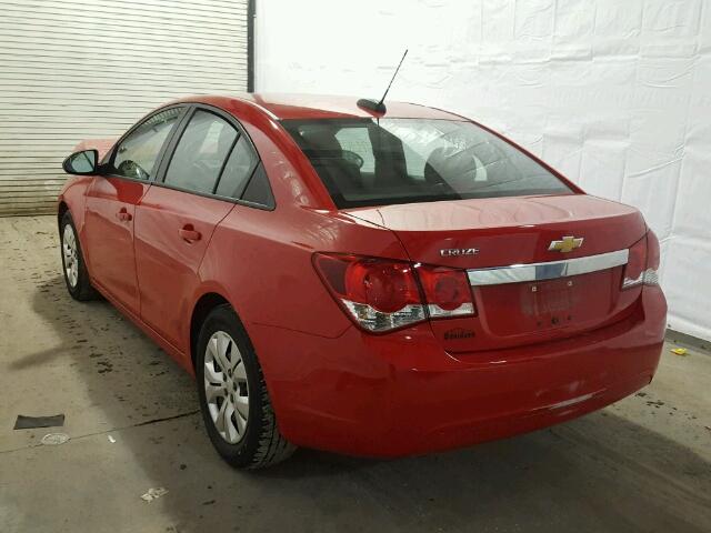 1G1PA5SG8F7101105 - 2015 CHEVROLET CRUZE LS RED photo 3