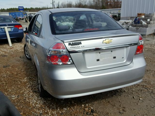 KL1TD5DE7BB190317 - 2011 CHEVROLET AVEO LS SILVER photo 3