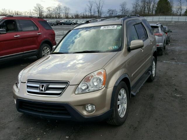 JHLRD78946C024870 - 2006 HONDA CR-V SE GOLD photo 2