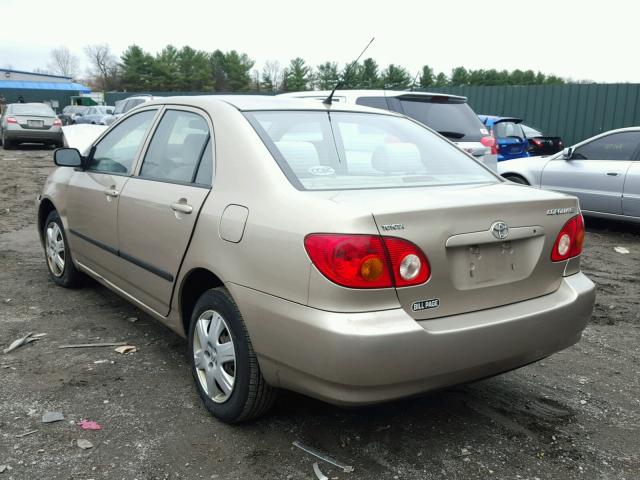 2T1BR32E04C178138 - 2004 TOYOTA COROLLA CE GOLD photo 3